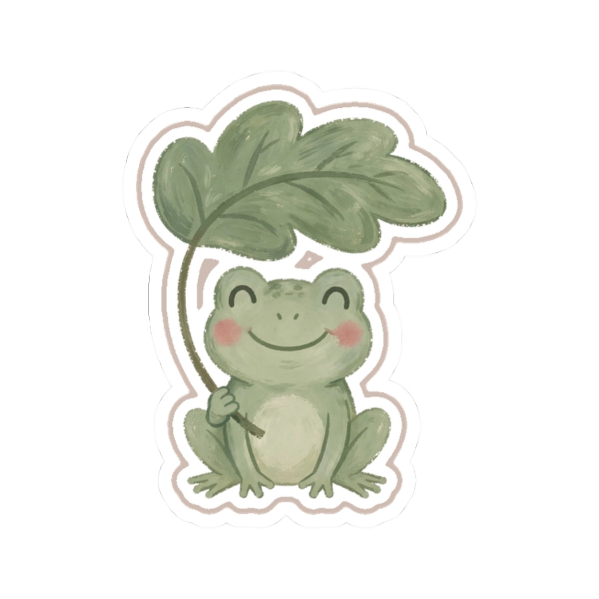 Garden Frog Kiss-Cut Sticker