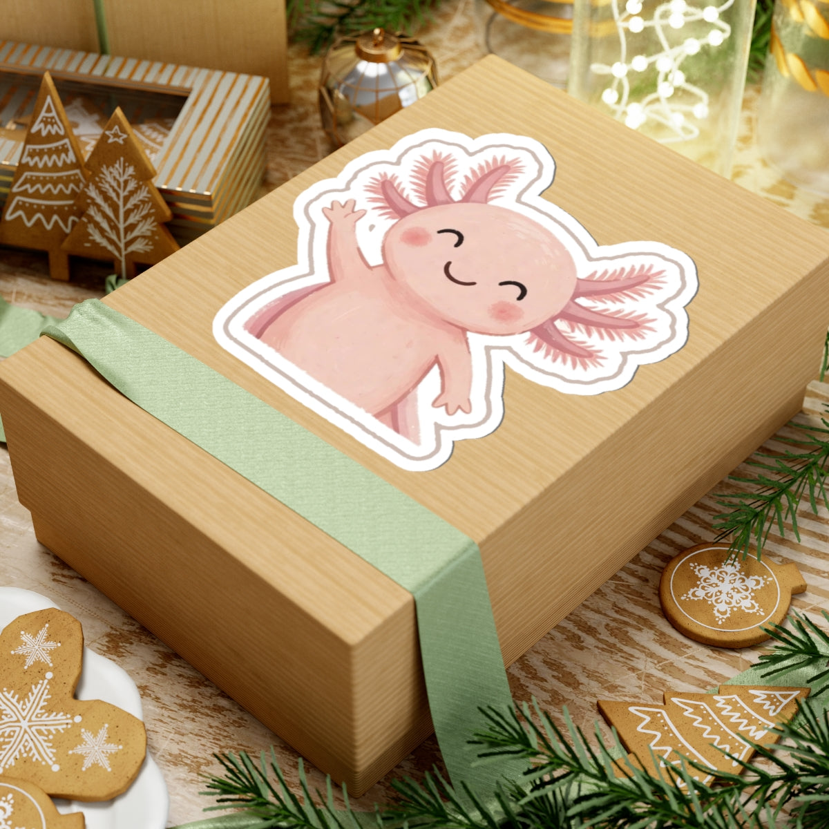 Axolotl Kiss-Cut Sticker