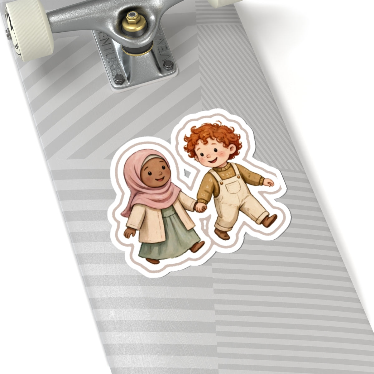 Holding Hands Kiss-Cut Sticker
