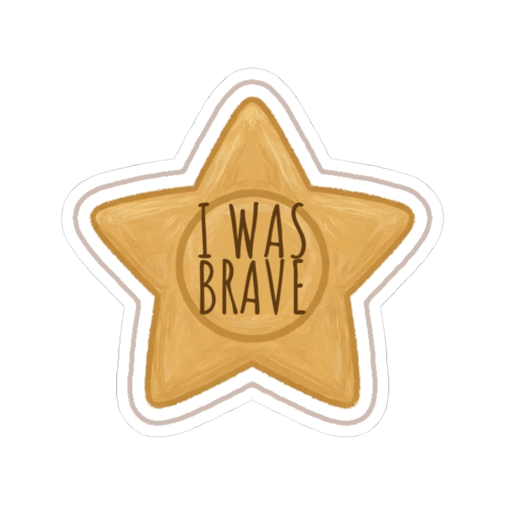 Brave Kiss-Cut Sticker