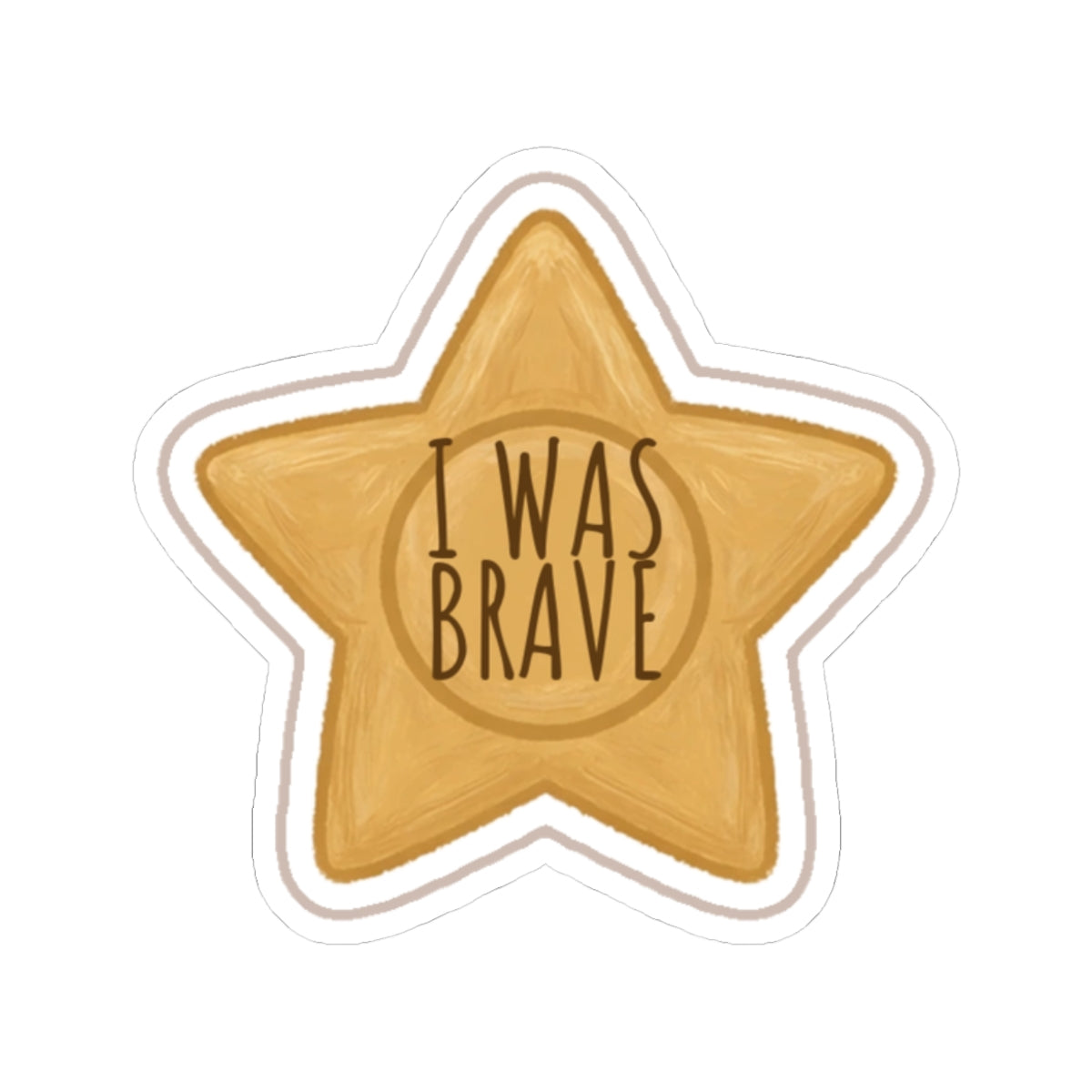 Brave Kiss-Cut Sticker