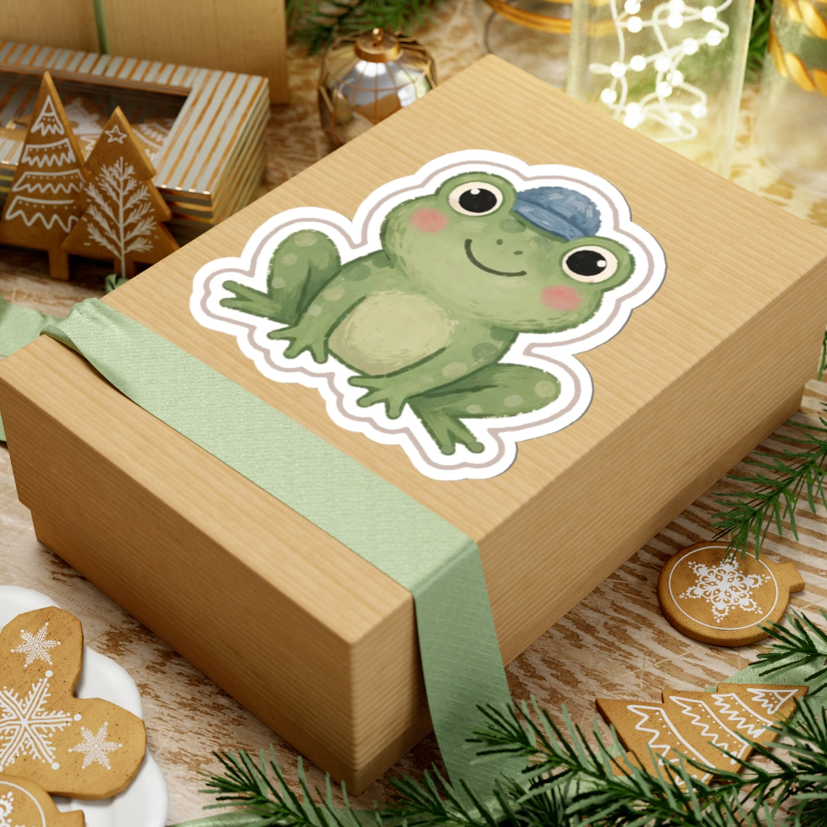 Frog Kiss-Cut Sticker
