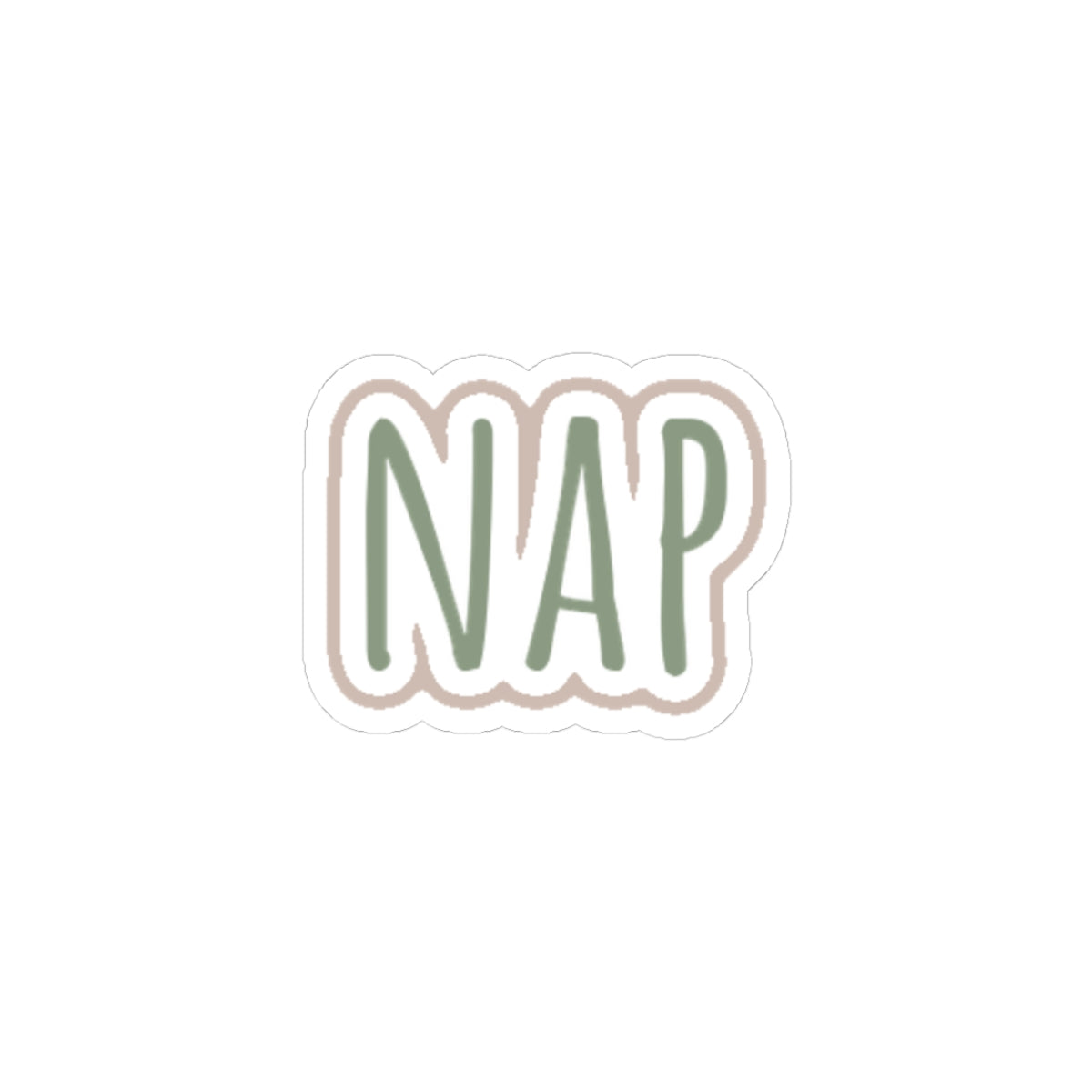Nap Word Kiss-Cut Sticker