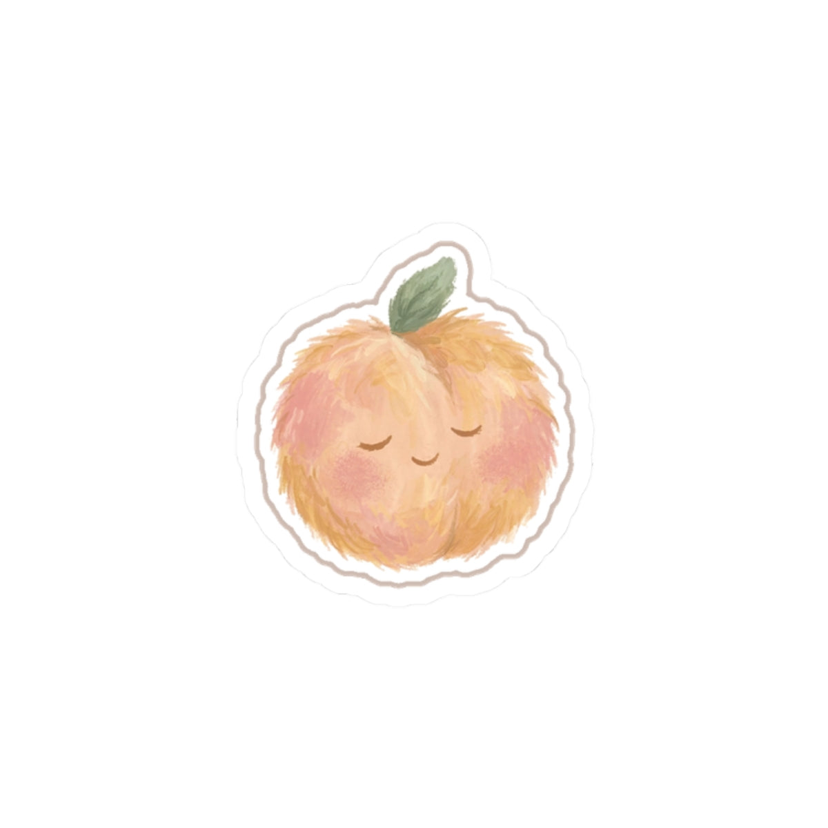 Peach Kiss-Cut Sticker