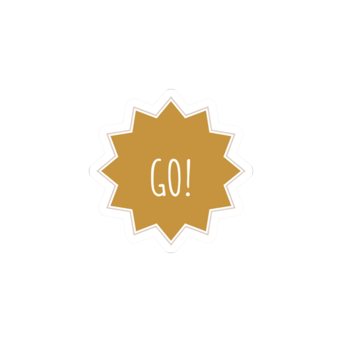 Go Star Kiss-Cut Sticker