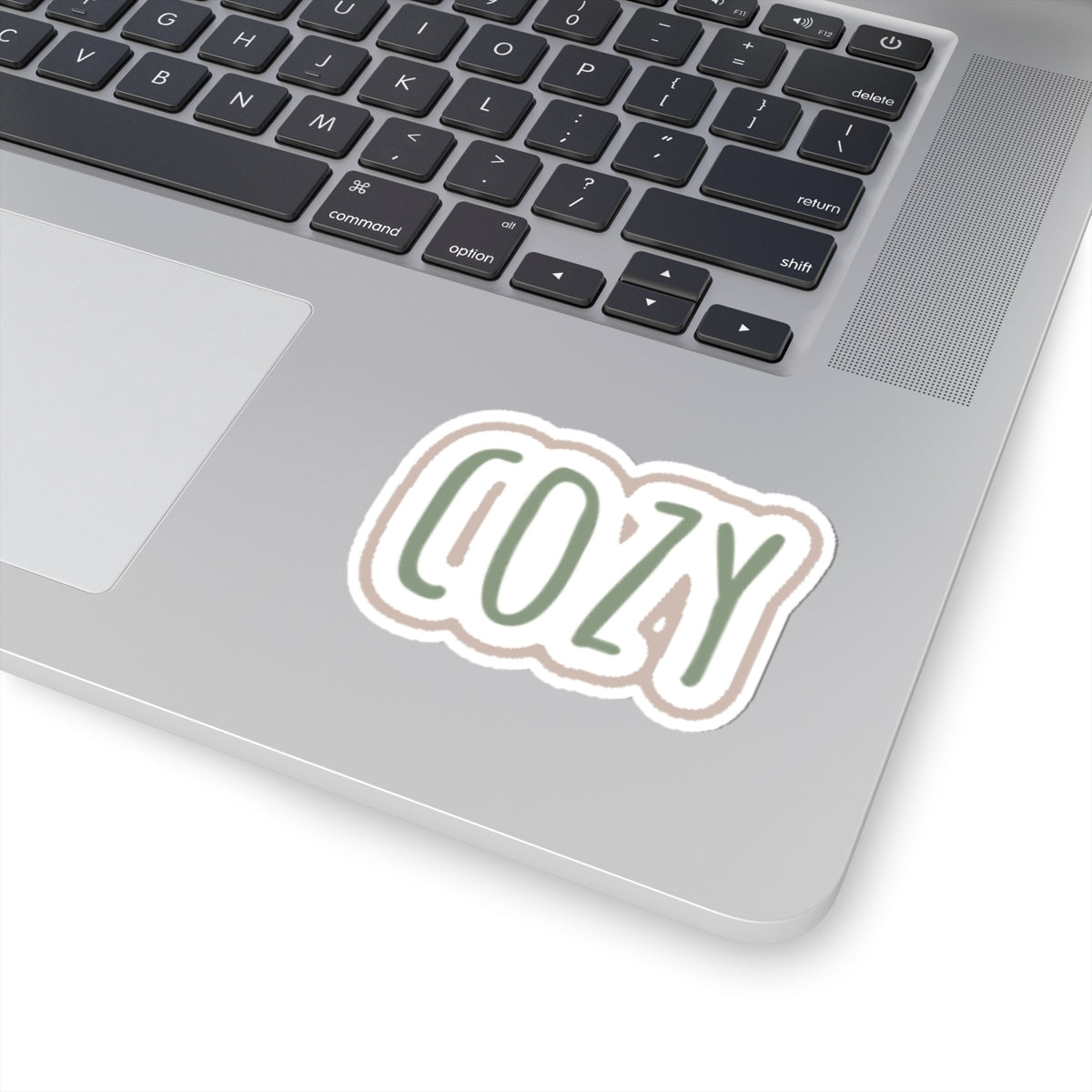 Cozy Word Kiss-Cut Sticker