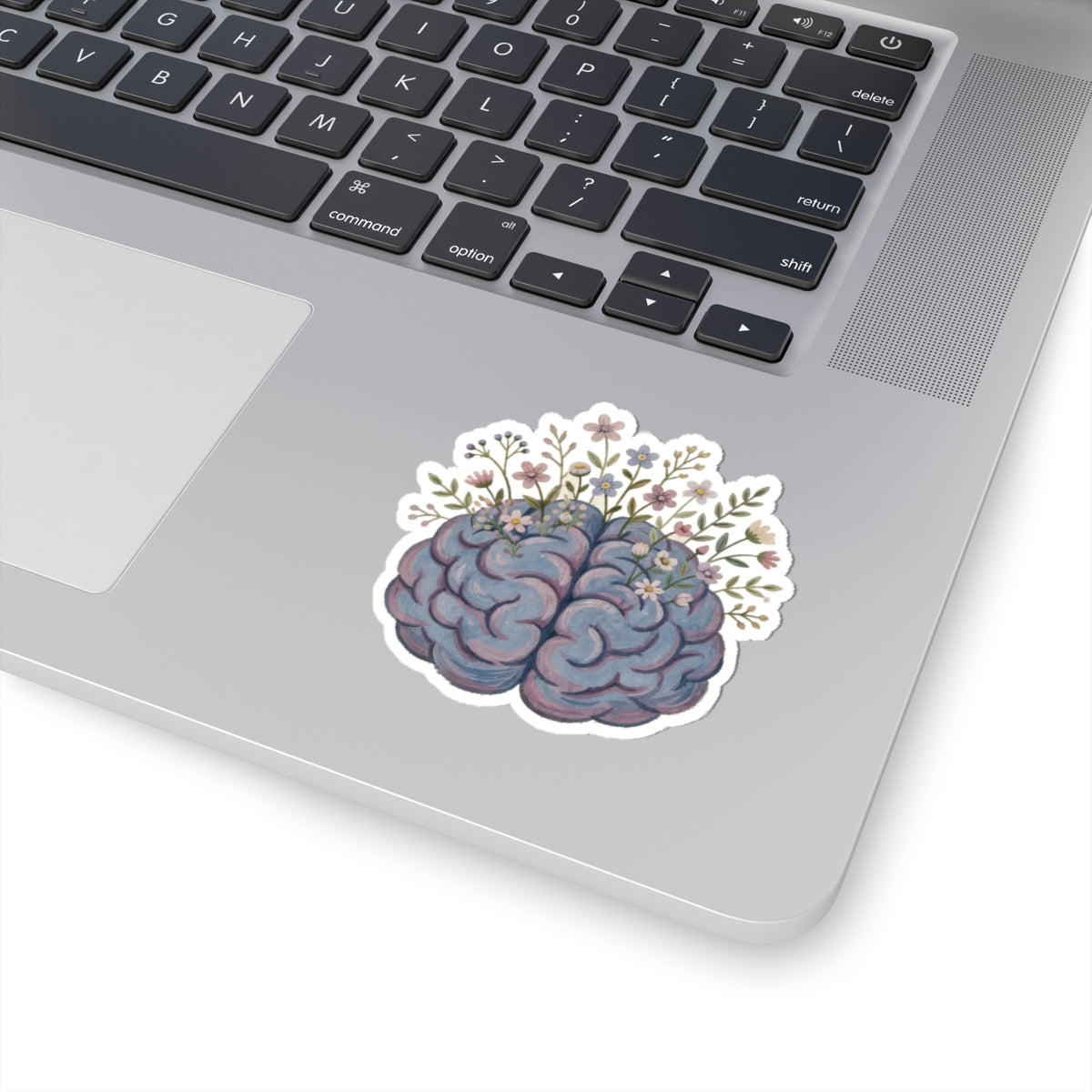Brain Flowers Kiss-Cut Sticker