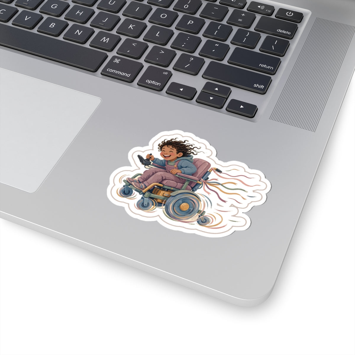 Wheelchair Zoom Kiss-Cut Sticker