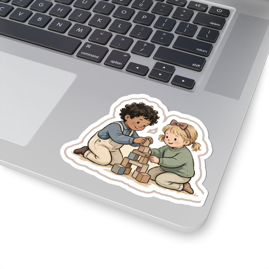 Blocks Kiss-Cut Sticker