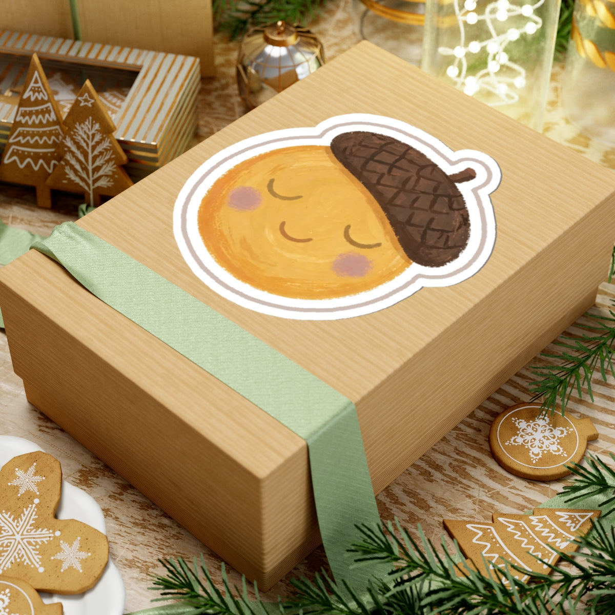 Acorn Kiss-Cut Sticker
