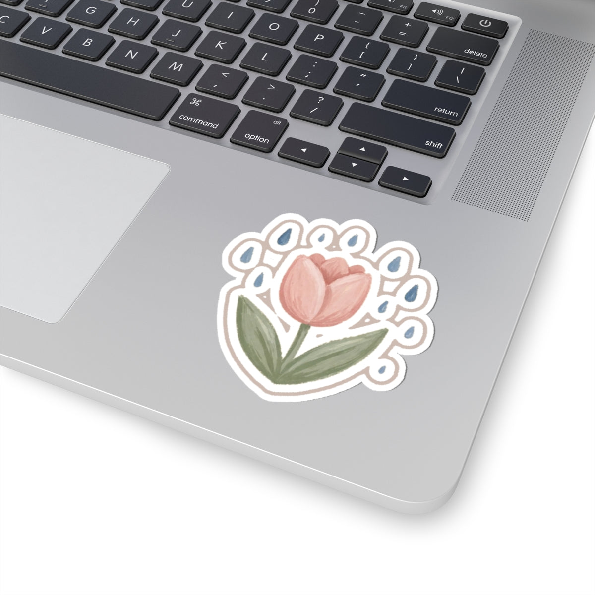 Tulip Rain Kiss-Cut Sticker