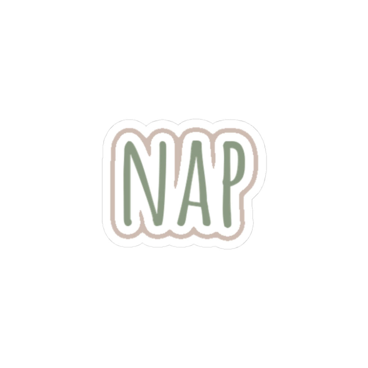 Nap Word Kiss-Cut Sticker