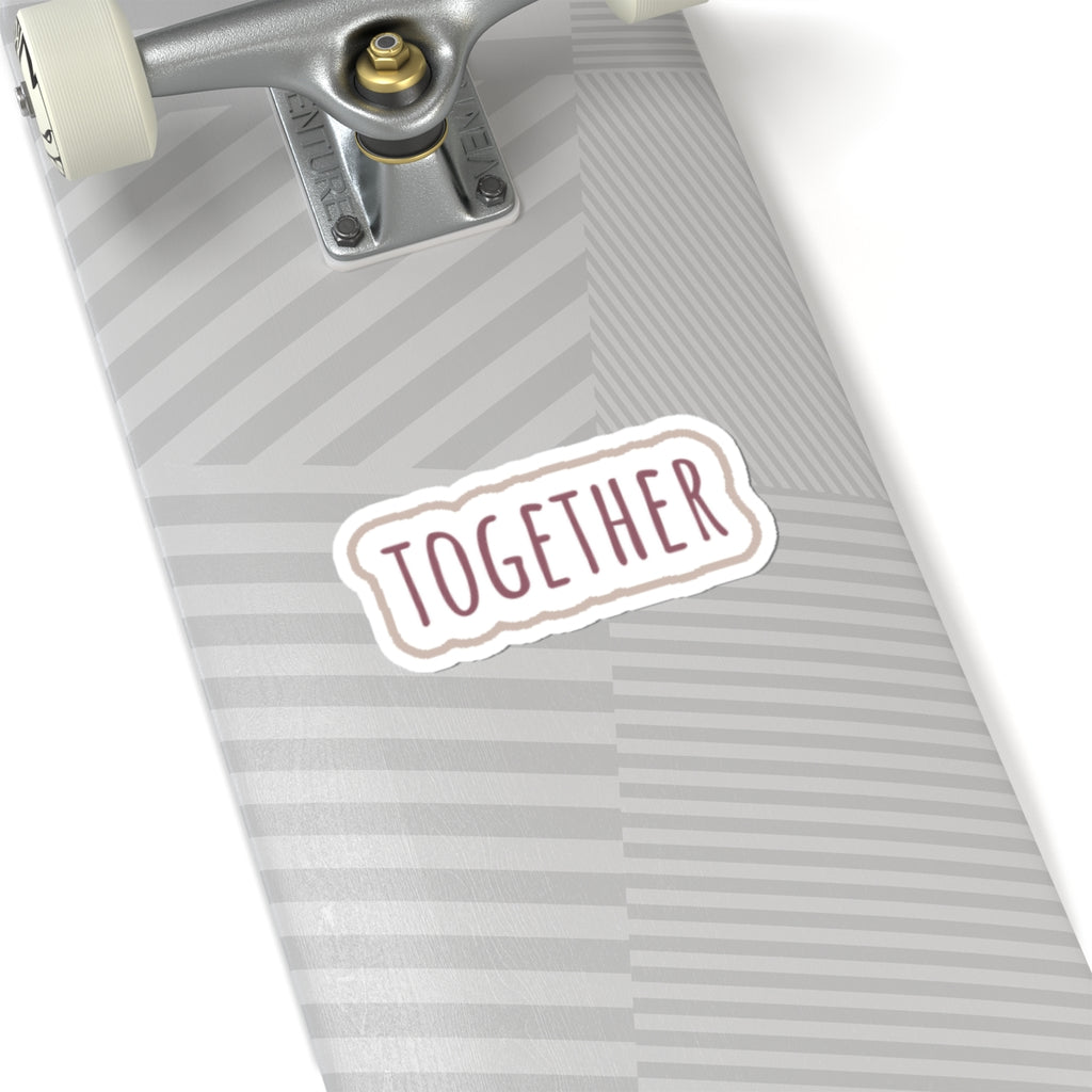 Together Word Kiss-Cut Sticker