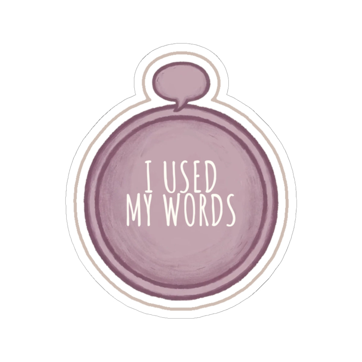 Words Kiss-Cut Sticker
