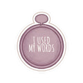 Words Kiss-Cut Sticker