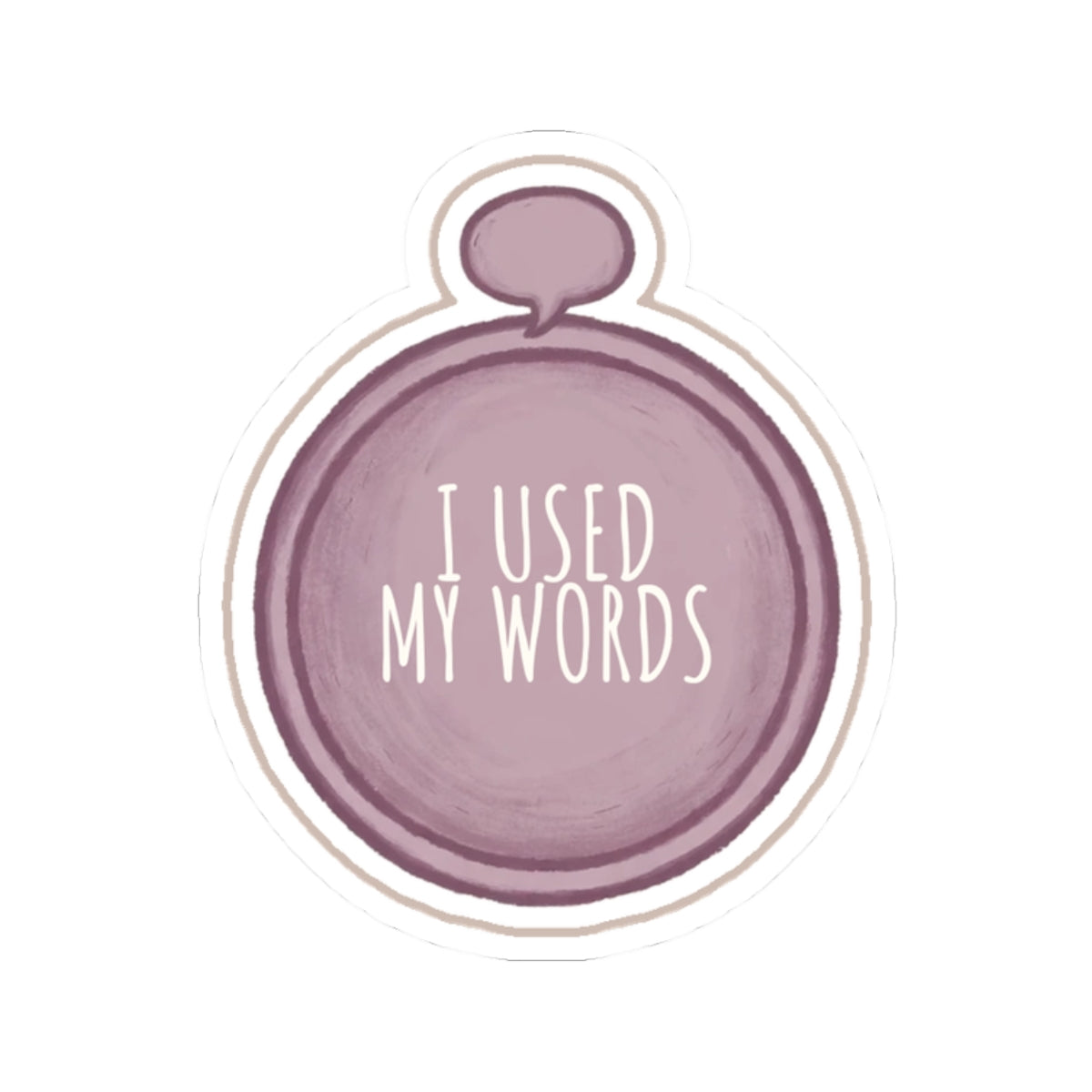 Words Kiss-Cut Sticker