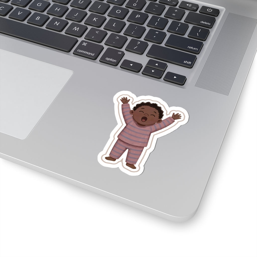 Morning Stretch Kiss-Cut Sticker