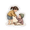 Helping Up Kiss-Cut Sticker