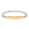 Be Kind — Natural Stone Engraved Bracelet