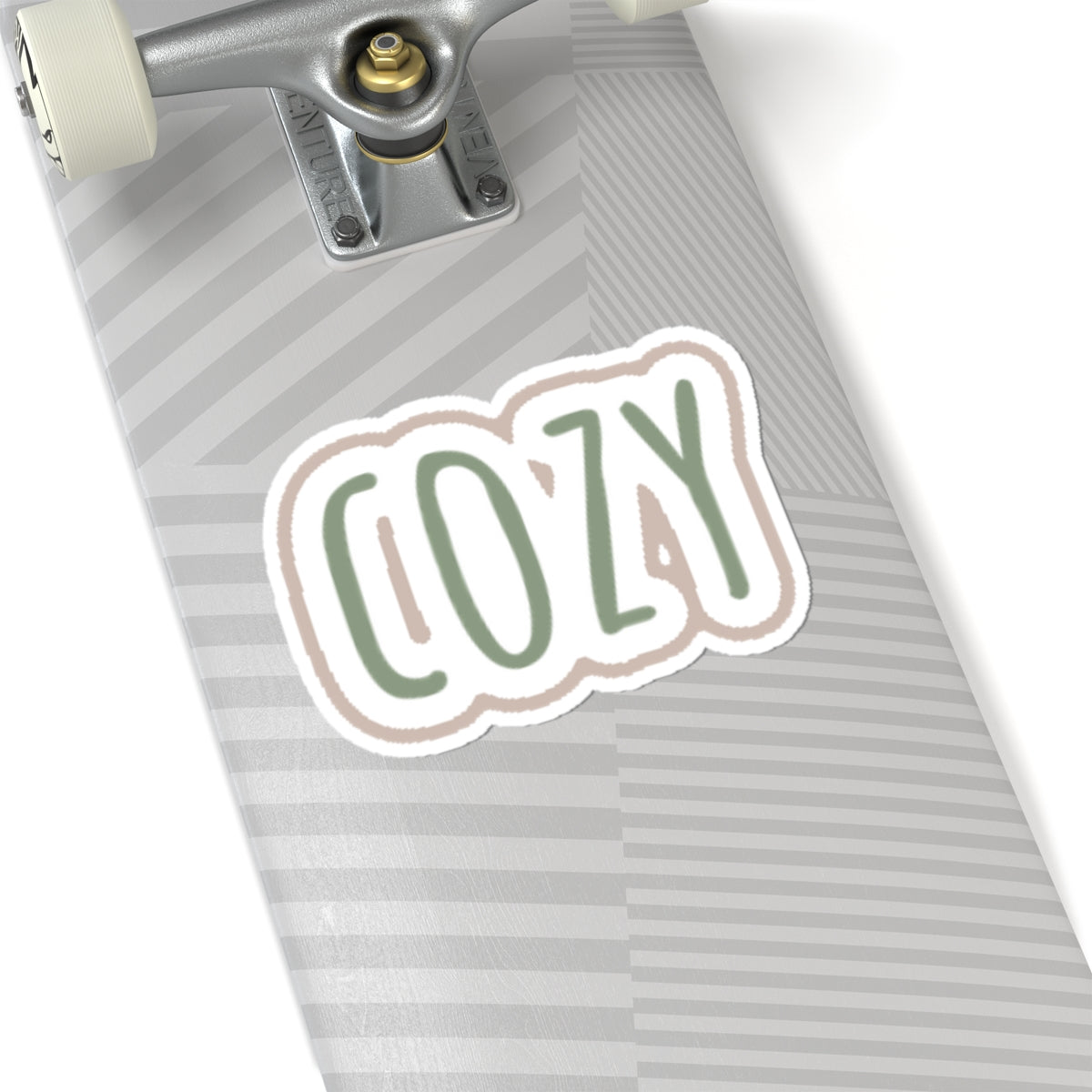 Cozy Word Kiss-Cut Sticker