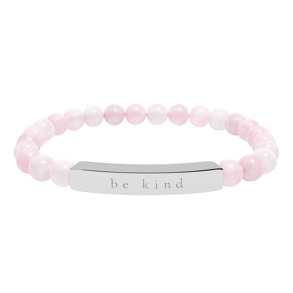 Be Kind — Natural Stone Engraved Bracelet