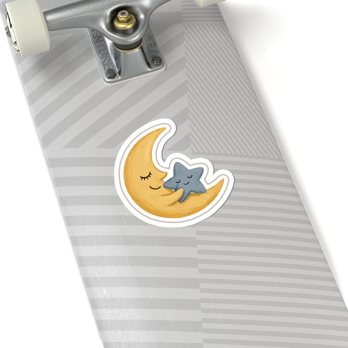 Sleepy Moon Kiss-Cut Sticker