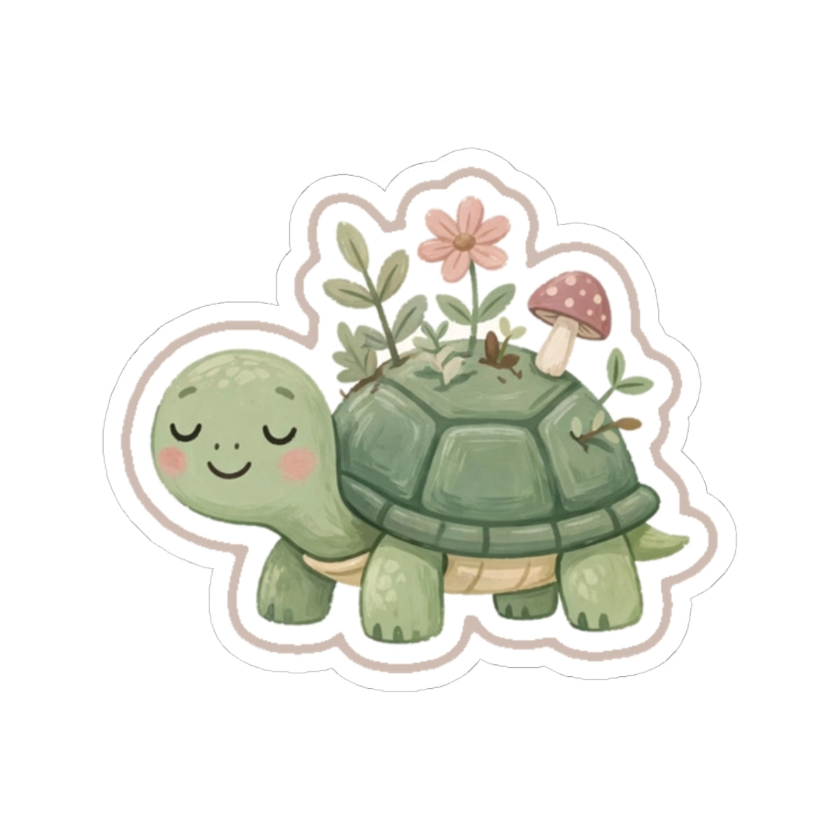 Turtle Kiss-Cut Sticker