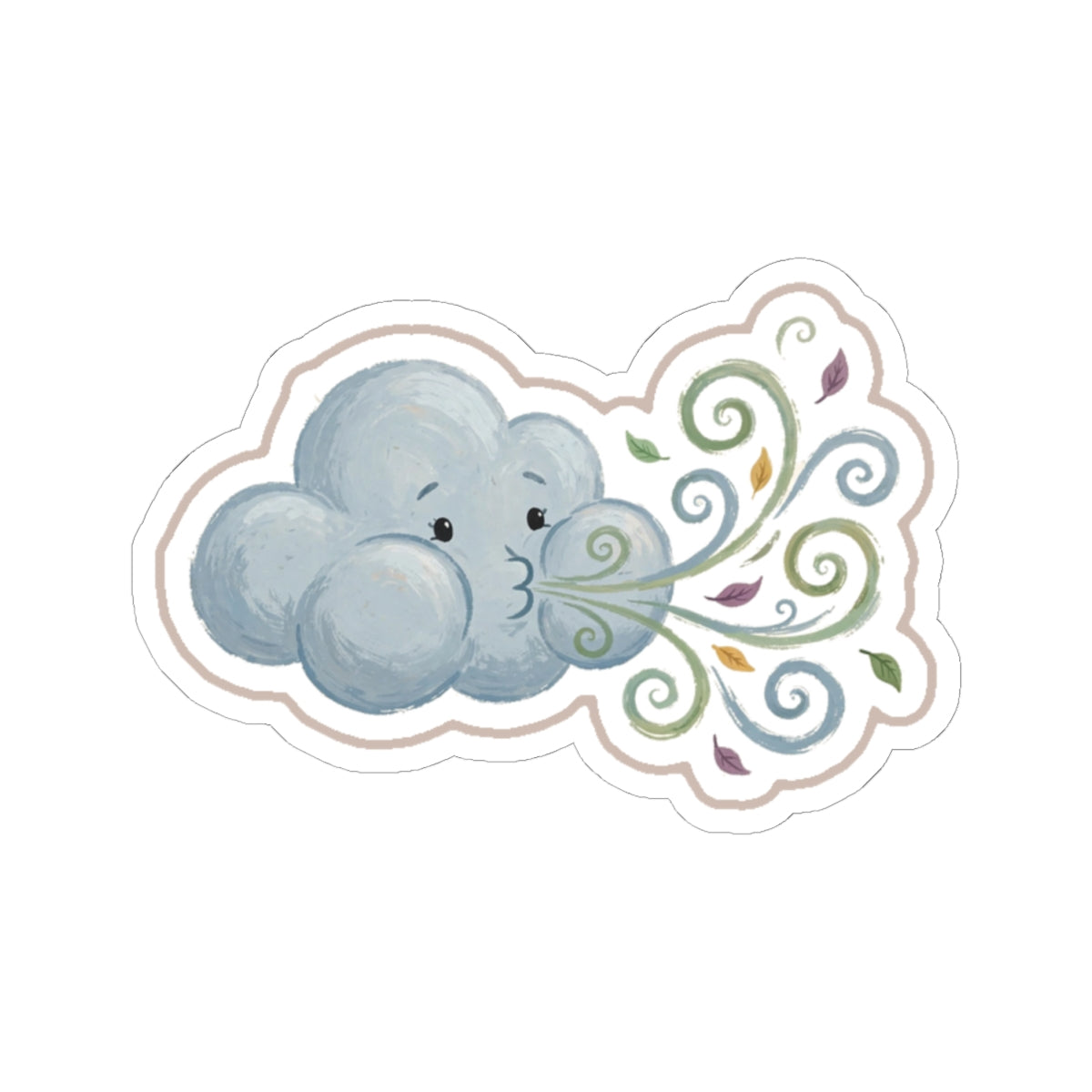 Windy Kiss-Cut Sticker