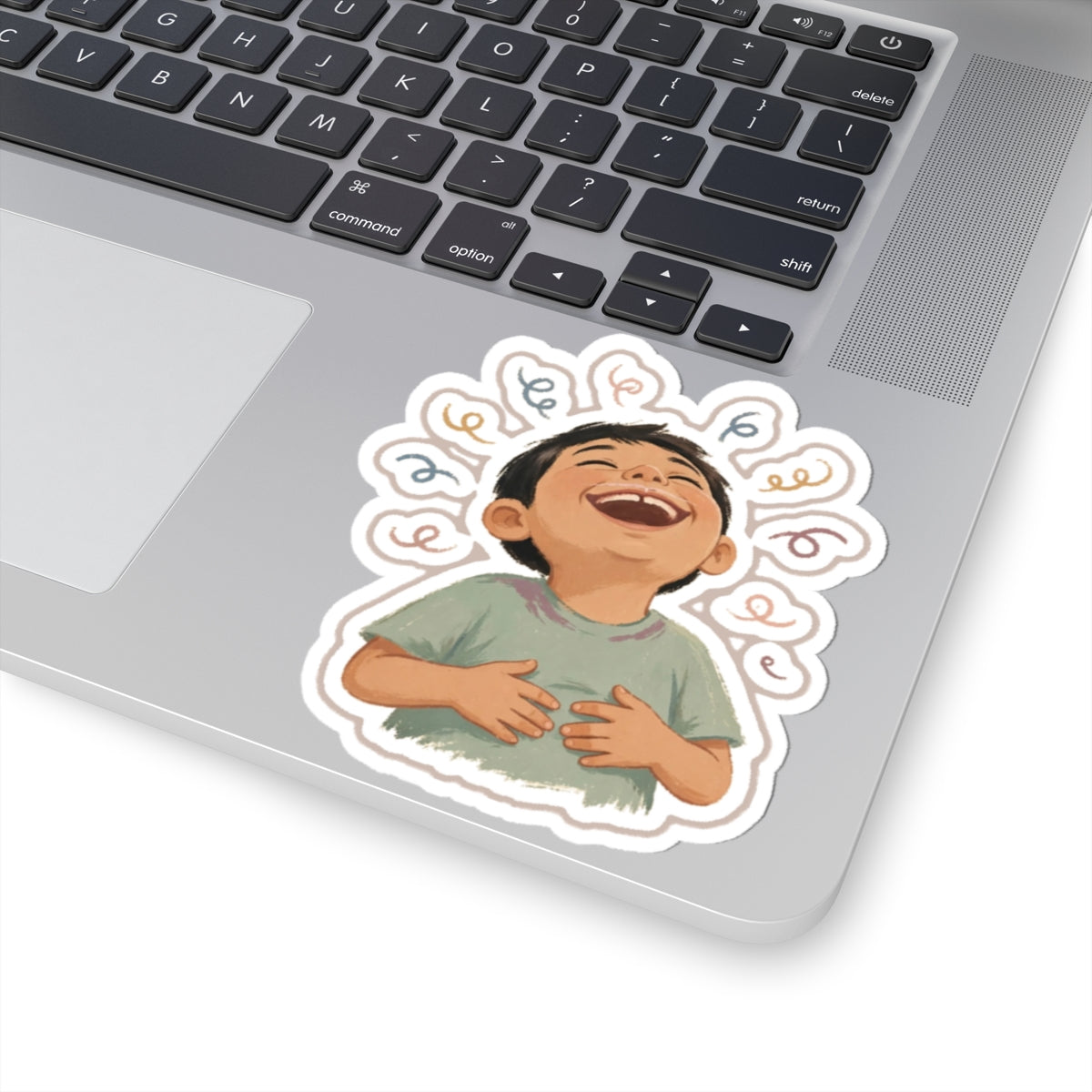 Cleft Laugh Kiss-Cut Sticker
