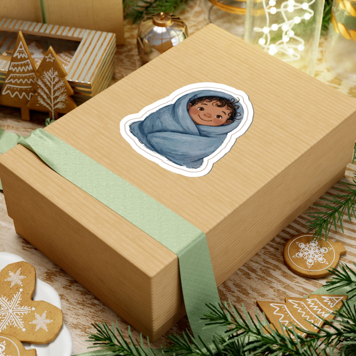 Blanket Burrito Kiss-Cut Sticker
