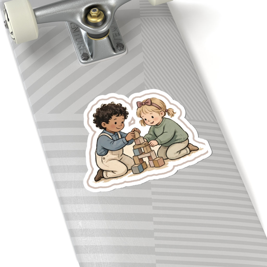 Blocks Kiss-Cut Sticker