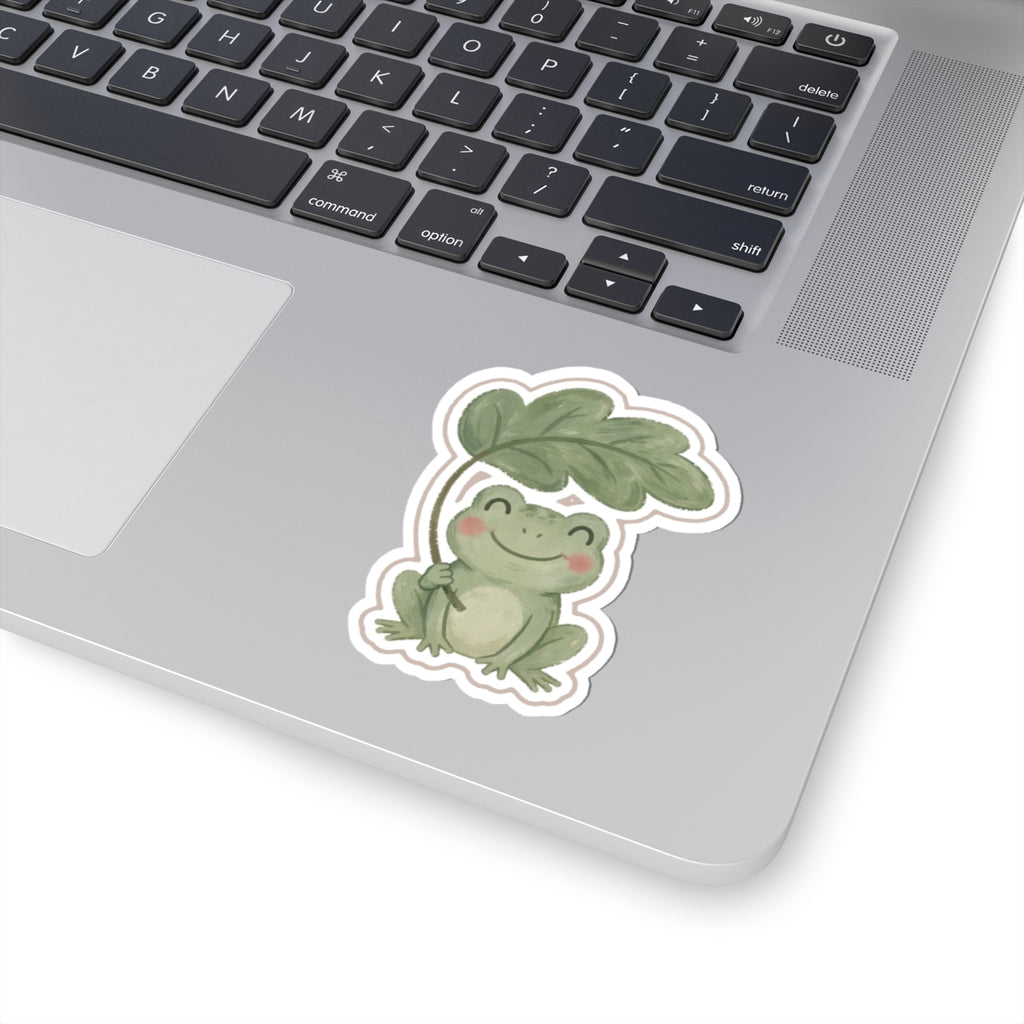 Garden Frog Kiss-Cut Sticker