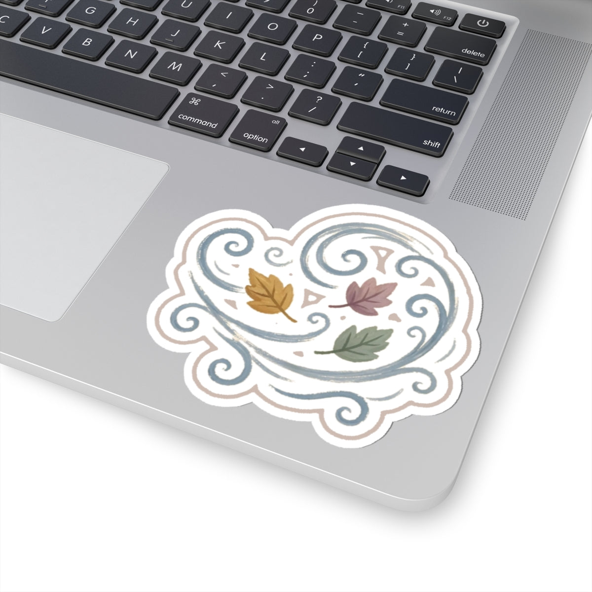 Wind Leaves Kiss-Cut Sticker