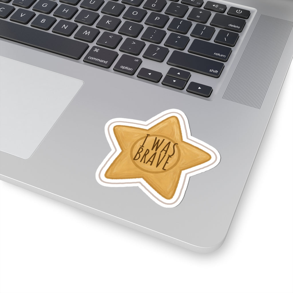 Brave Kiss-Cut Sticker