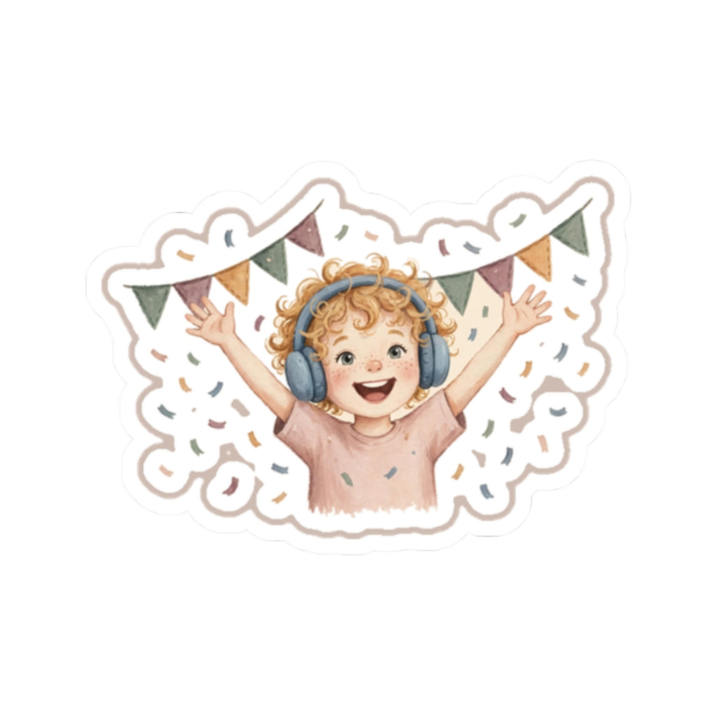 Parade Headphones Kiss-Cut Sticker