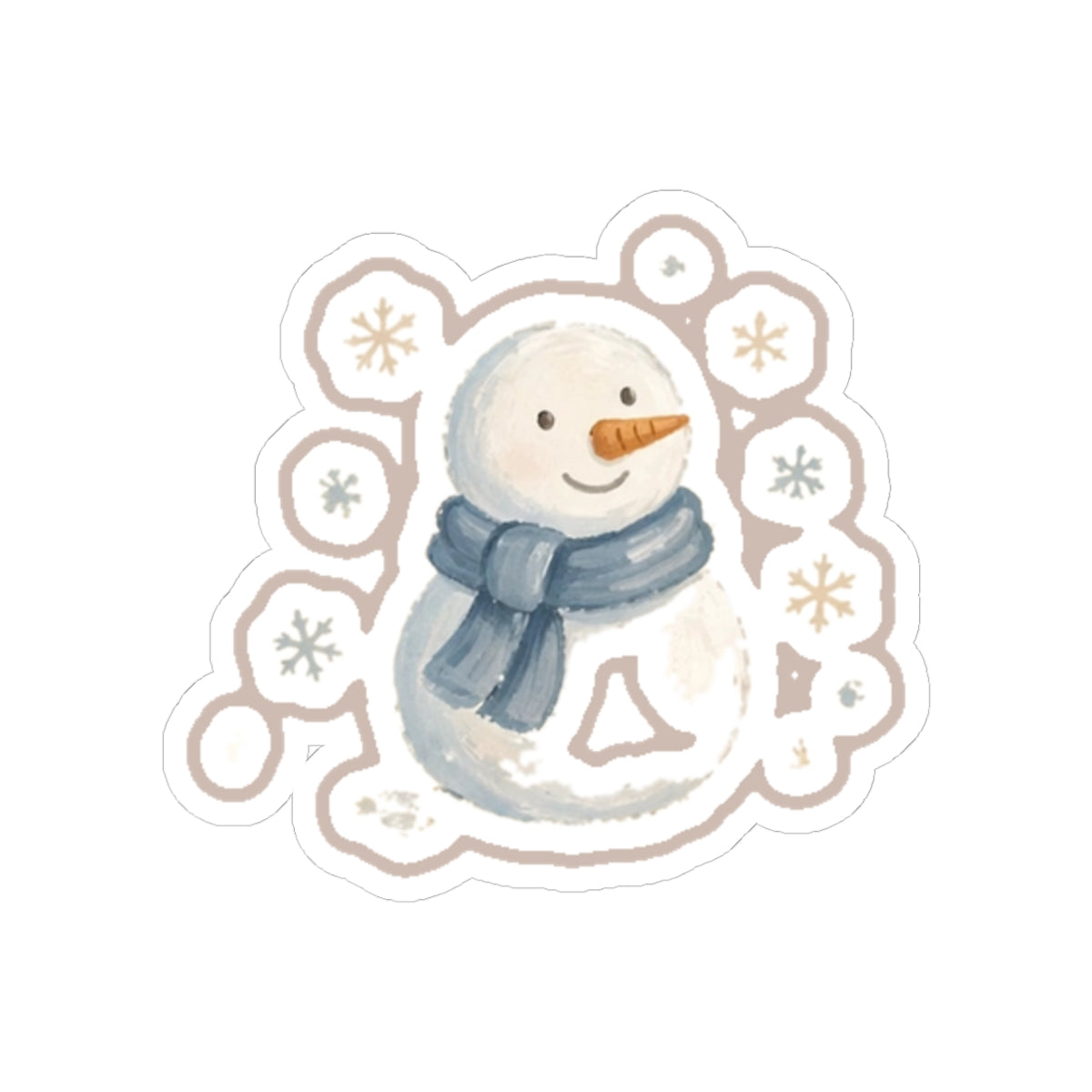 Snowman Kiss-Cut Sticker