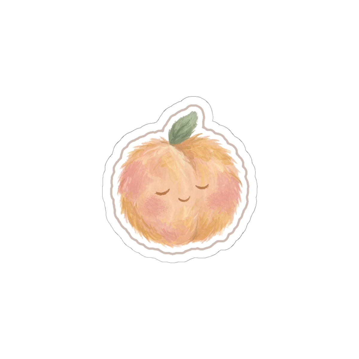 Peach Kiss-Cut Sticker