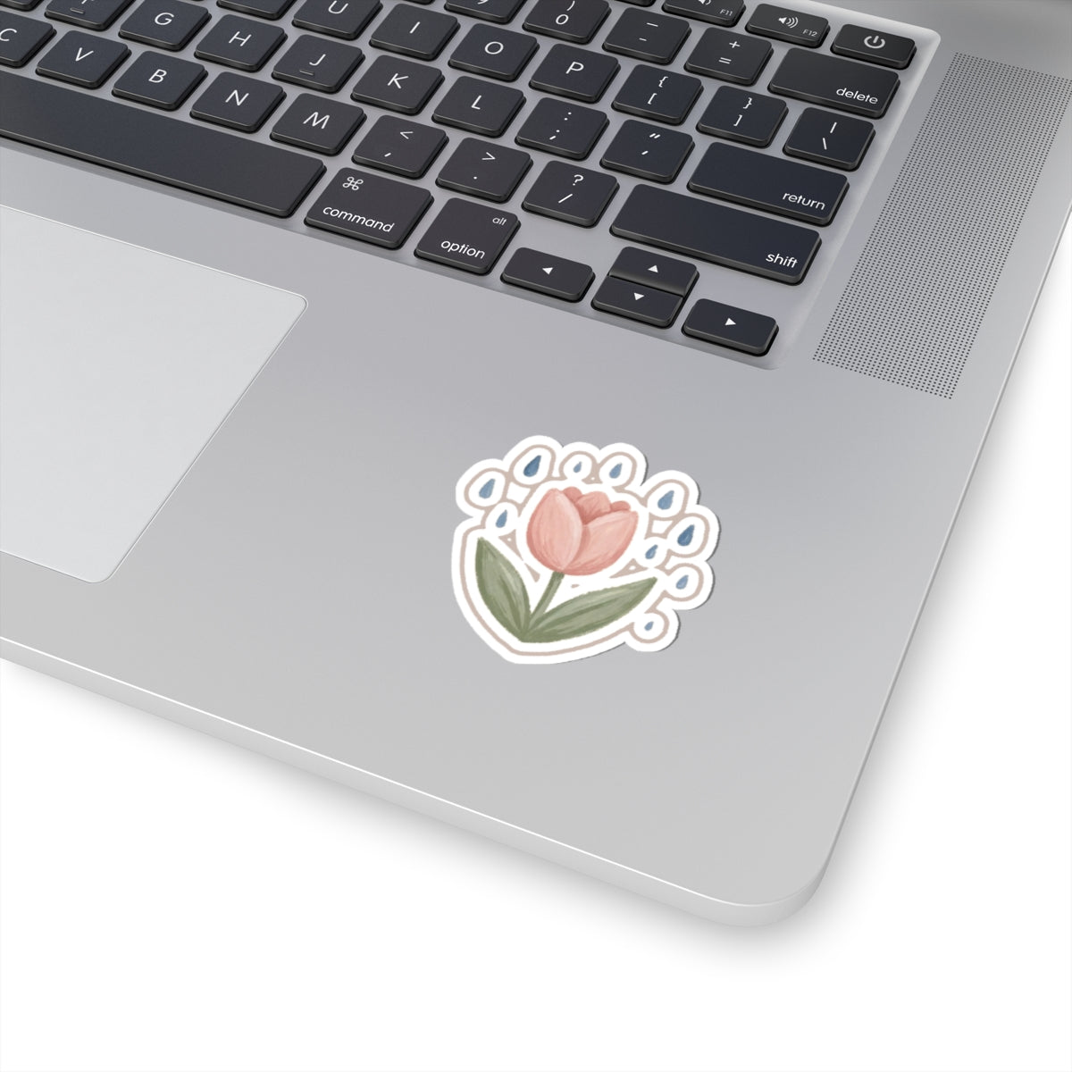 Tulip Rain Kiss-Cut Sticker