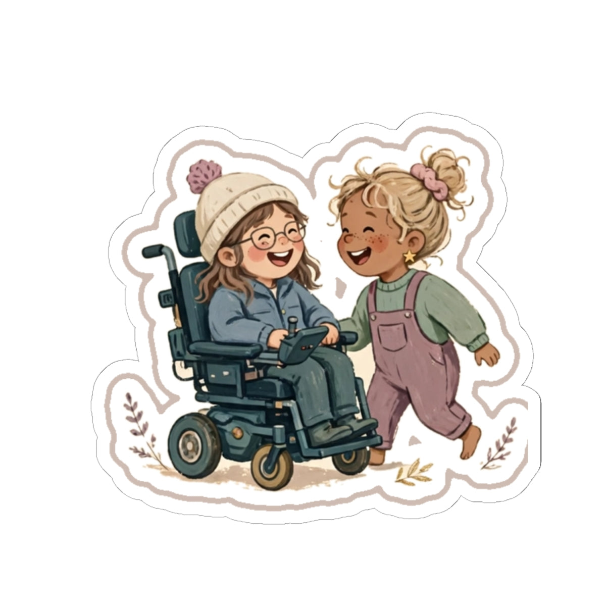 Power Chair Kiss-Cut Sticker