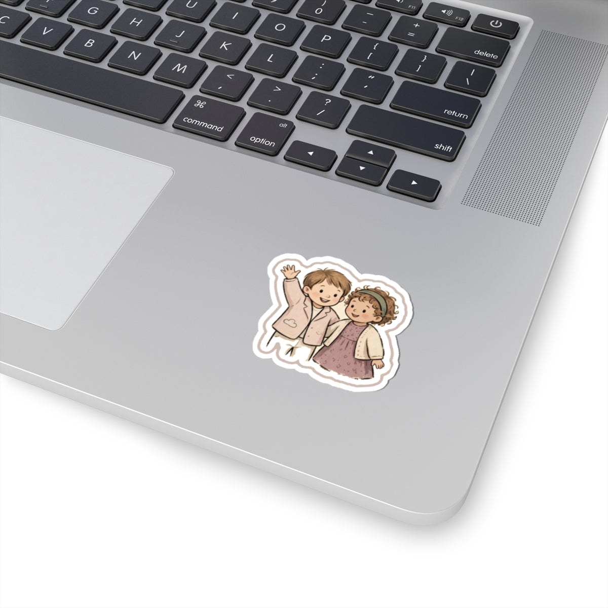Waving Kiss-Cut Sticker