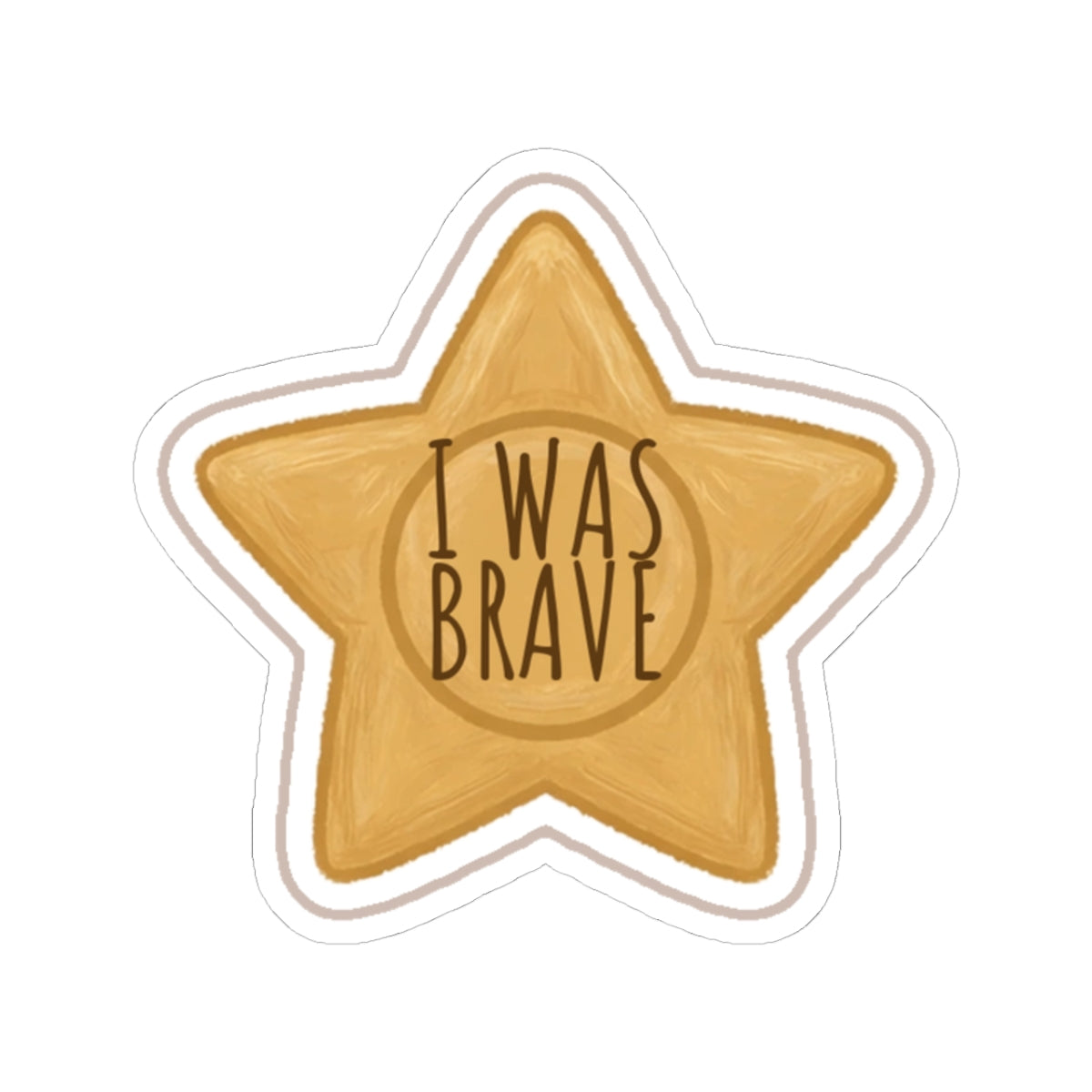 Brave Kiss-Cut Sticker