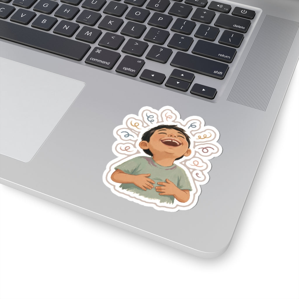 Cleft Laugh Kiss-Cut Sticker