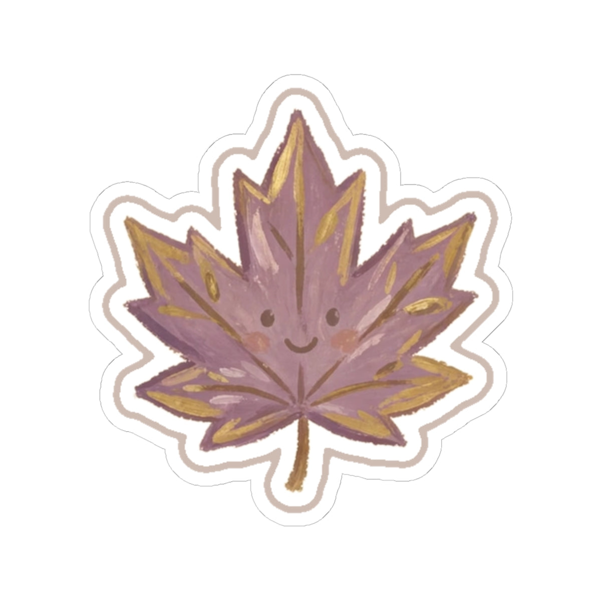 Autumn Leaf Kiss-Cut Sticker