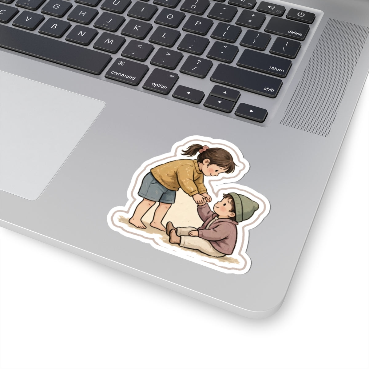Helping Up Kiss-Cut Sticker