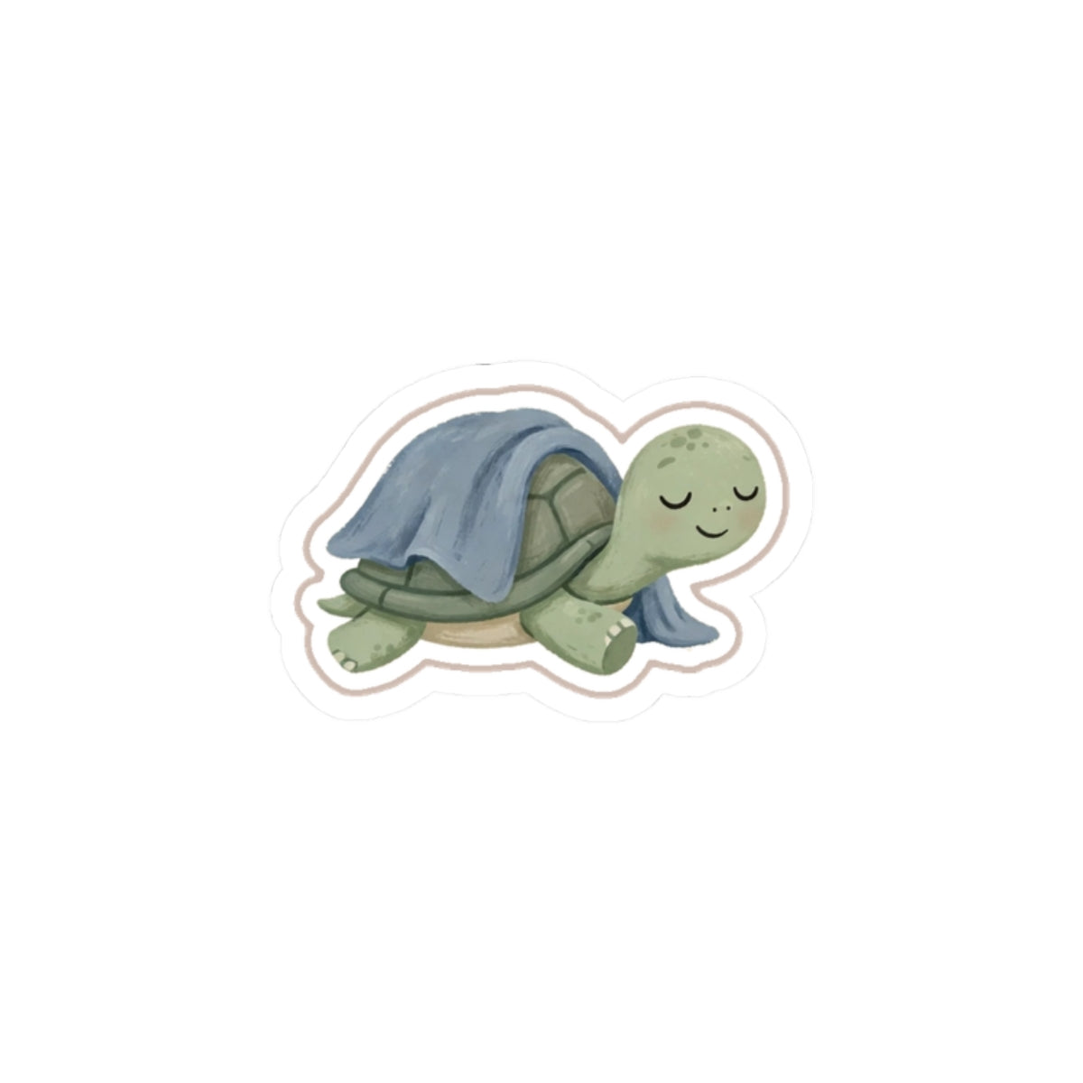 Turtle Blanket Kiss-Cut Sticker