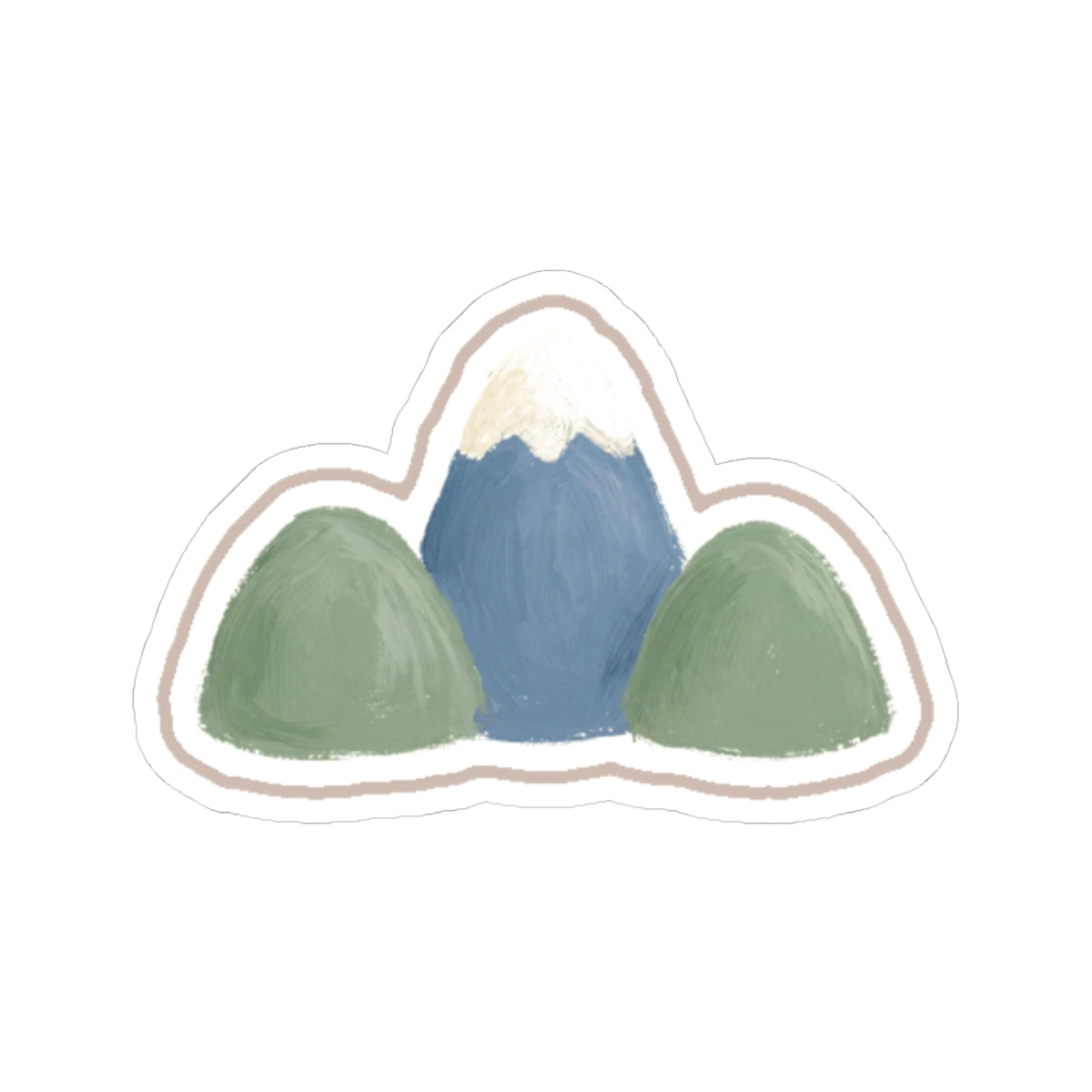 Mountain Kiss-Cut Sticker