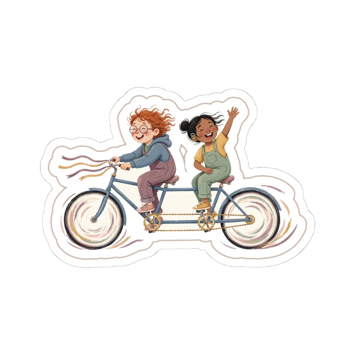 Tandem Kiss-Cut Sticker