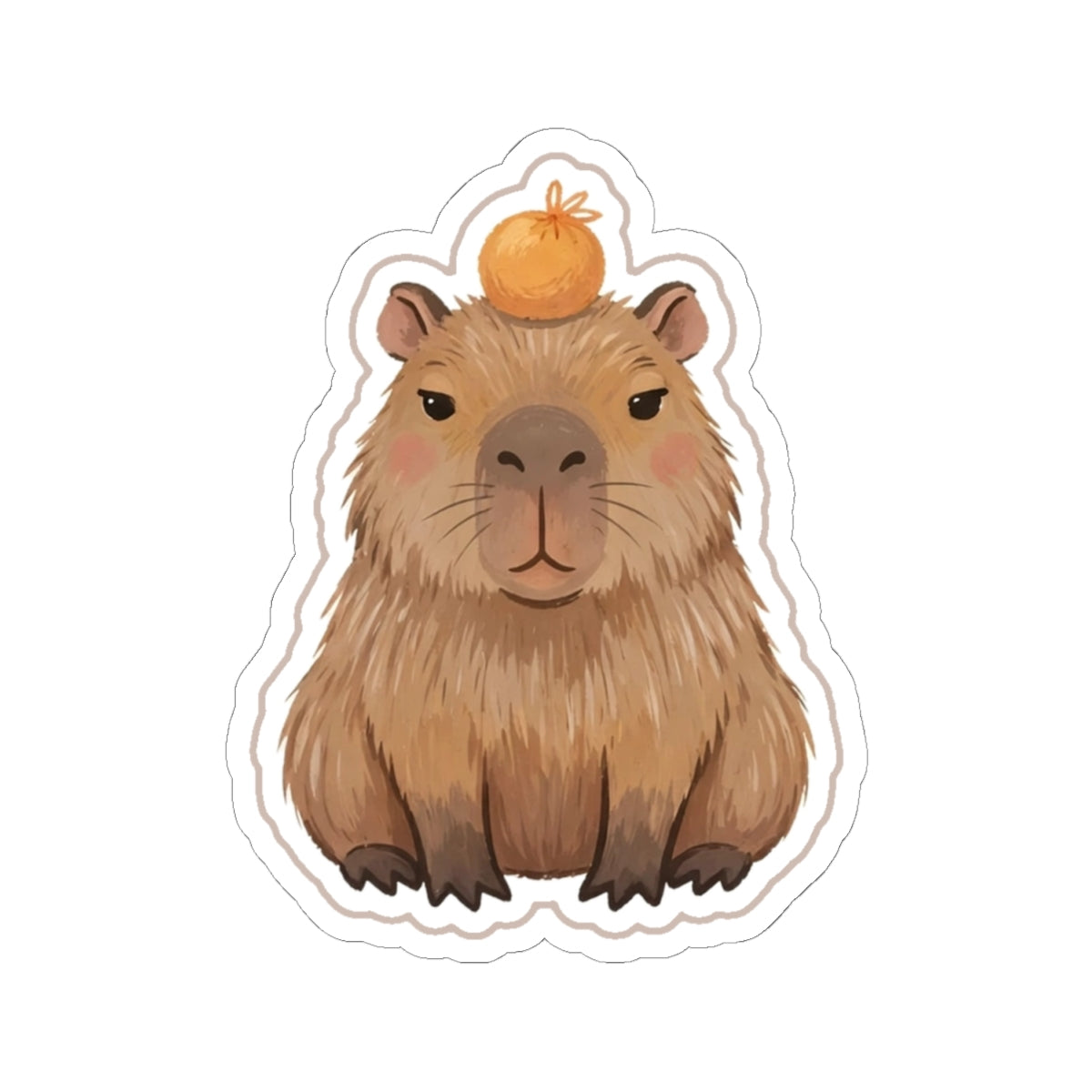Capybara Kiss-Cut Sticker