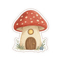 Mushroom Cottage Kiss-Cut Sticker