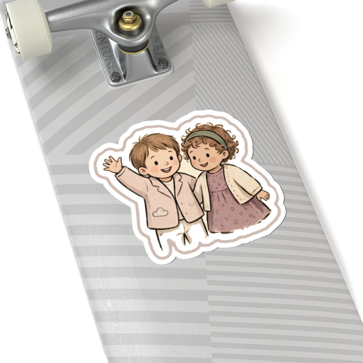 Waving Kiss-Cut Sticker